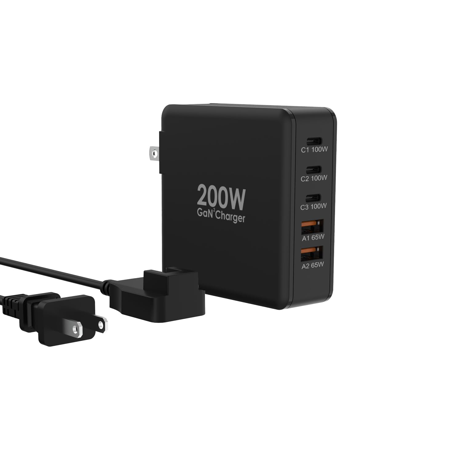 200W Chargeur USB C, 6 Ports Station de Charge USB avec GaN III et PD 3