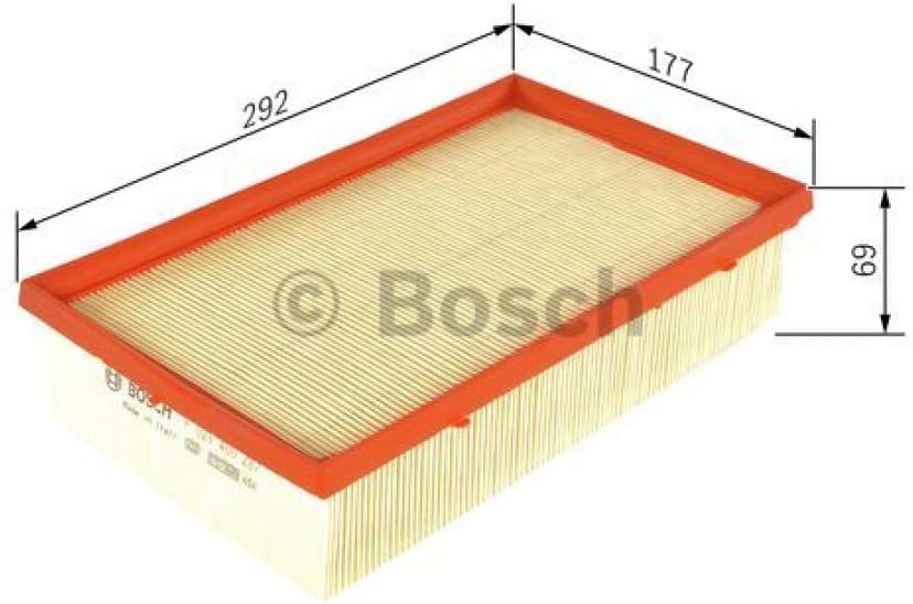 Bosch S0287 Car Air Filter - Separates Particles from the Air Intake - Moisture-resistant plus High Tensile Strength - Image 4