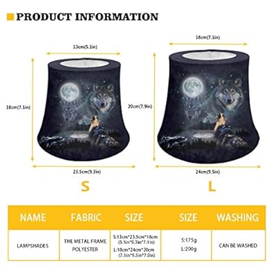 Cozeyat Palm Tree Beach Table Lamp Shades Mandala Desk Lamp Shade Handcrafted,Spider Lamp Shade Barrel Fabric Lampshade… 518G7weXaJL