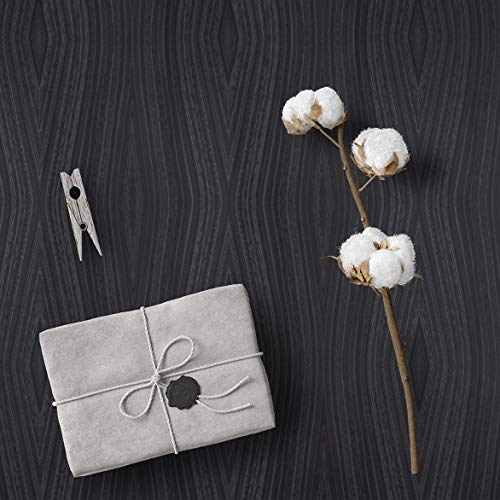 Black Wood Peel and Stick Wallpaper Wood Wallpaper Wood Removable