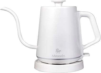 Amazon Maxwin 電気ケトル ケトル 電気やかん 最大消費電力1030w 急速沸かし 電気カフェケトル 細口ケトル 0 8l大容量 Ledリングライト 自動的な電源切り 湯沸かしケトル 断熱ハンドル ドリップ ポット コーヒードリップケトル 引越し 結婚式 お祝いに大人気 日本語