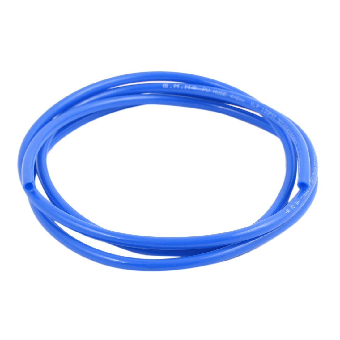 Sourcingmap 6mm x 4mm Pneumatic Air Compressor Tubing PU Hose Tube Pipe 1.5 Meter Blue