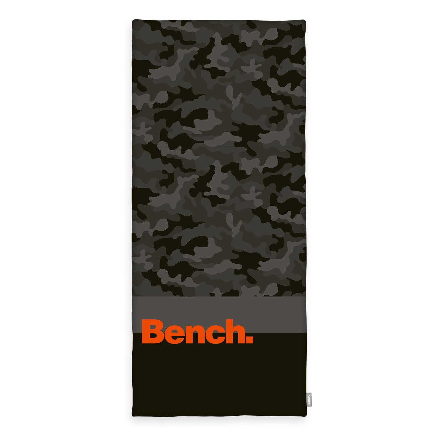Herding Bench Nature Inspired Beach and Sauna Towel, 80 x 180 cm, 100% Cotton, Velour, with Hanger, Colour: Grey camouflage pattern, item no.: 6112608537