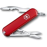 Victorinox Jetsetter Swiss Army Knife, 7-Function Pocket Knife, Red | Swiss-made pocket knife, durable scales, compact EDC, t