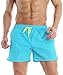 TARTINY Men's Shorts Swim Trunks Quick Dry Beach Shorts with Pockets for Surfing Running Swimming Watershort