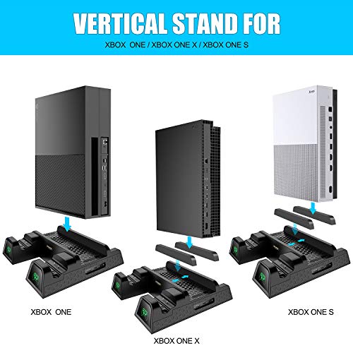 KINGTOP Vertical Cooling Stand Compatible with Xbox One/S/X, Dual Controller Charging Docking Station for Xbox One… - Image 2