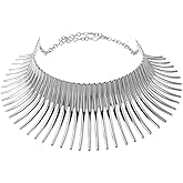 CALLARON African Style Collar Collars for Women J Necklace for Women Womens Necklaces Clavicle Necklace Big Thorn