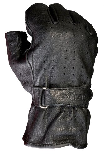 Decade Motorsport Street Classic Gloves (Black, Medium/Large)