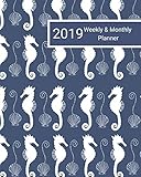 2019 Weekly and Monthly Planner: White Seahorses Daily Organizer -To Do -Calendar in Review/Monthly Calendar -Notes Volume 31 by All In A Day