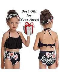 2 piezas mamá y yo traje de baño familiar a juego con volantes damaes traje de baño niños niños bikini traje de baño conjuntos de ropa de playa