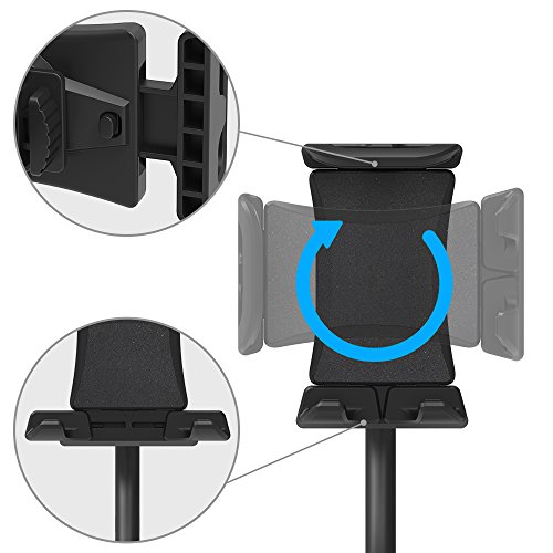 EURPMASK Car Cup Mount Holder, Switchable Adjustable Swing Cradle Extended Cup Car Mount Holder Kit Compatible Tablet Smartphone