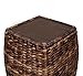 BirdRock Home Seagrass Accent Stool | Made of Hand Woven Seagrass | 21 inch Stool