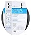 Ginsey Standard Soft Toilet Seat with Plastic Hinges, Black Medium