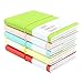 Yansanido 2 Pcs Random Colour Pocket Notebooks, 3x5 Inch Mixed Lined and Blank Paper Mini Order Notebooks With PU Leather Cover (2)
