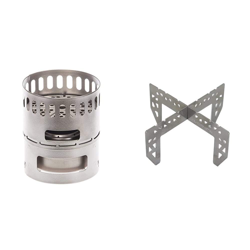 エバニュー(EVERNEW) アルコールストーブスタンドDXセット EBY255 & チタンゴトク TriveTi EBY258【セット買い】商品画像