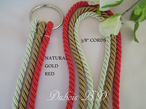 Cord of Three Strands, Ecclesiastes 4:12, Marriage Ropes, Wedding Unity Ceremony, Christian wedding ceremony, 3/8" Cords