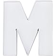 WENPACK 8" Small Fillable Cardboard Letter Shaped Paper Mache Cutouts Candy Tray Food Container (M)