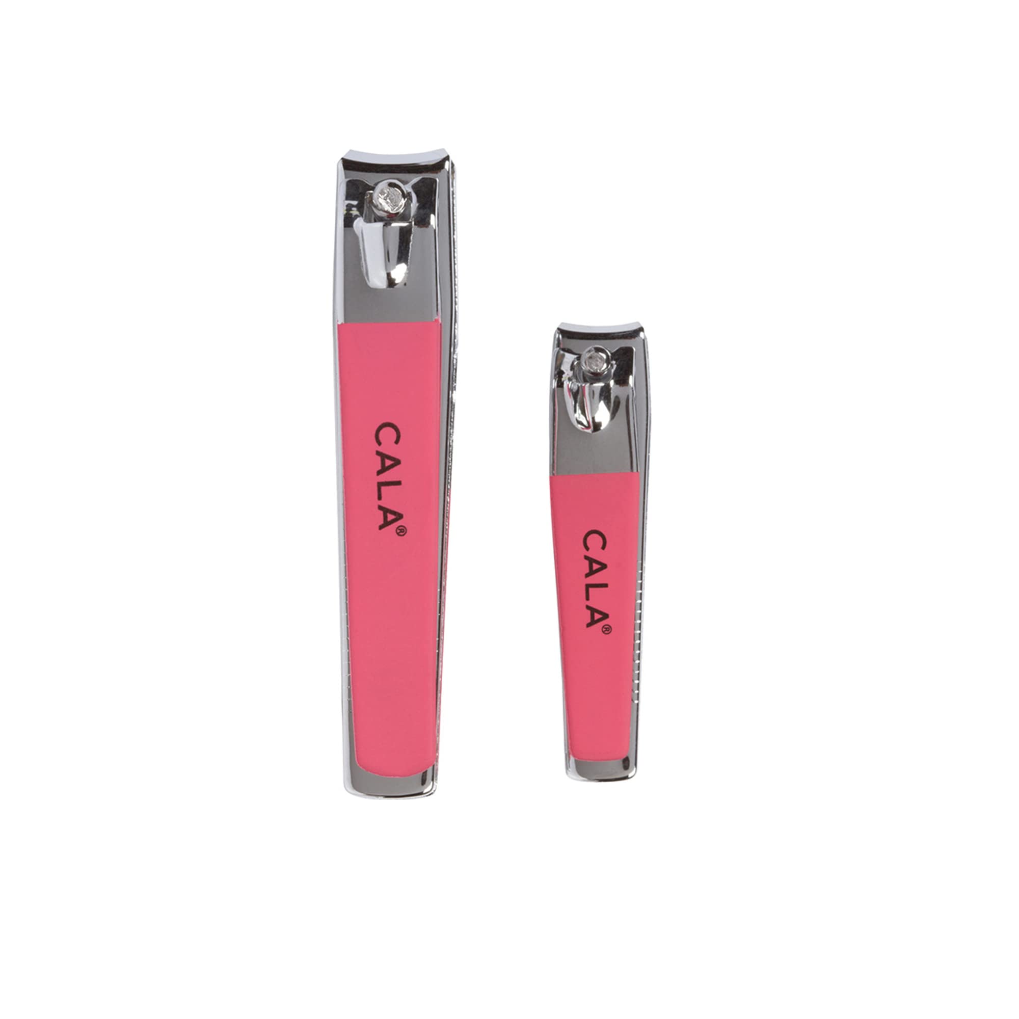 Cala Soft touch coral nail clipper duo