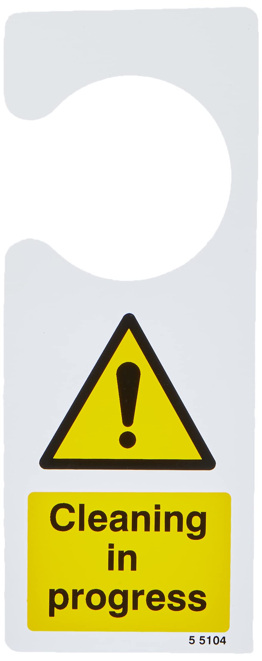 Caledonia Signs 55104 Cleaning in Progress, Door Hanger,80x205 mm