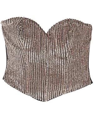 Mango Women's Sequined Bustier!