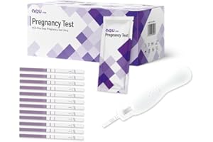 AQU Rate hCG One Step Pregnancy Test Strips, 25 Count - Rapid Result Pregnancy Predictor Kit with 99% Accuracy - at Home Preg