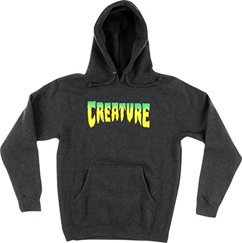 Logo Charcoal Heather Hooded Sweatshirt - X-large