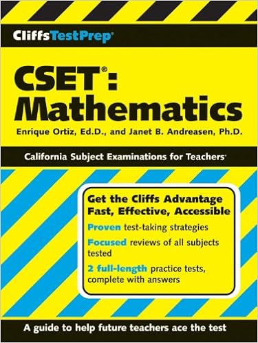 Amazoncom Cliffstestprep Cset Mathematics 9780470131978 - 