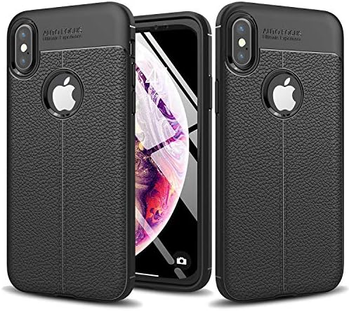 iPhone Xs Max Case, cresawis [Premium Flexible] Shock Absorption TPU Bumper Cushion + Scratch Resistant Protective Cases iPhone Xs Max(6.5 Inch)- Black