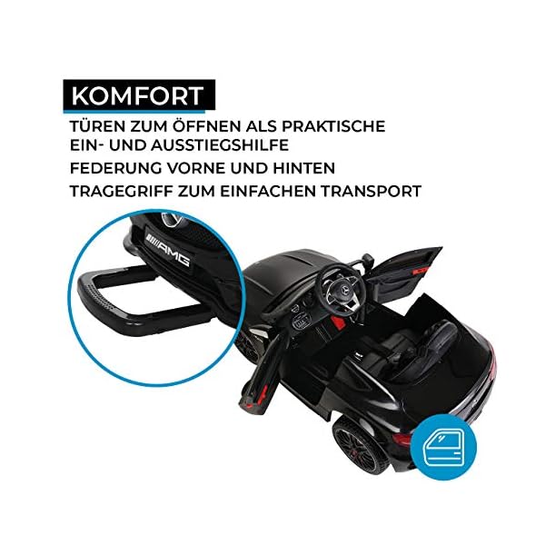 Actionbikes Motors Spielzeug Elektroauto Mercedes Benz C63 - Lizenziert - Ledersitz - Rc Fernbedienung - Elektro Auto… – Bild 5