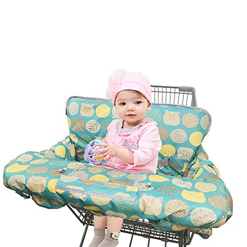 Shopping Cart Covers for Baby Girl boy, High Chair Cover for Toddler, Grocery Cart Cover (Polka Cute)