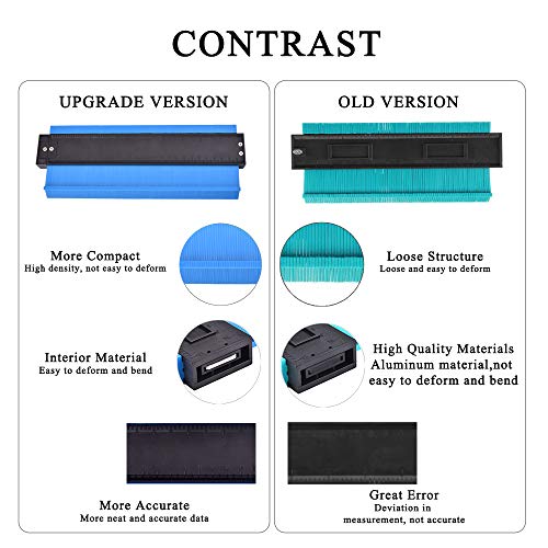 Upgraded Plastic Contour Gauge, Profile Gauge, Shape Duplicator, 10-Inch Marking Tool, Precisely Copy Irregular Shapes For Perfect Fit and Easy Cutting - Thumbnail 3