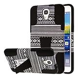 Samsung Galaxy Mega 2 Case, MPERO IMPACT X Series Dual Layered Tough Durable Shock Absorbing Silicone Polycarbonate Hybrid Kickstand Case for Galaxy Mega 2 [Perfect Fit & Precise Port Cut Outs] - Black Aztec