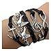 100g Mixed Charms Pendants Assorted DIY Antique Bronze Charms Pendant for Crafting Bracelet Necklace Jewelry Findings Jewelry Making Accessory (Silver)