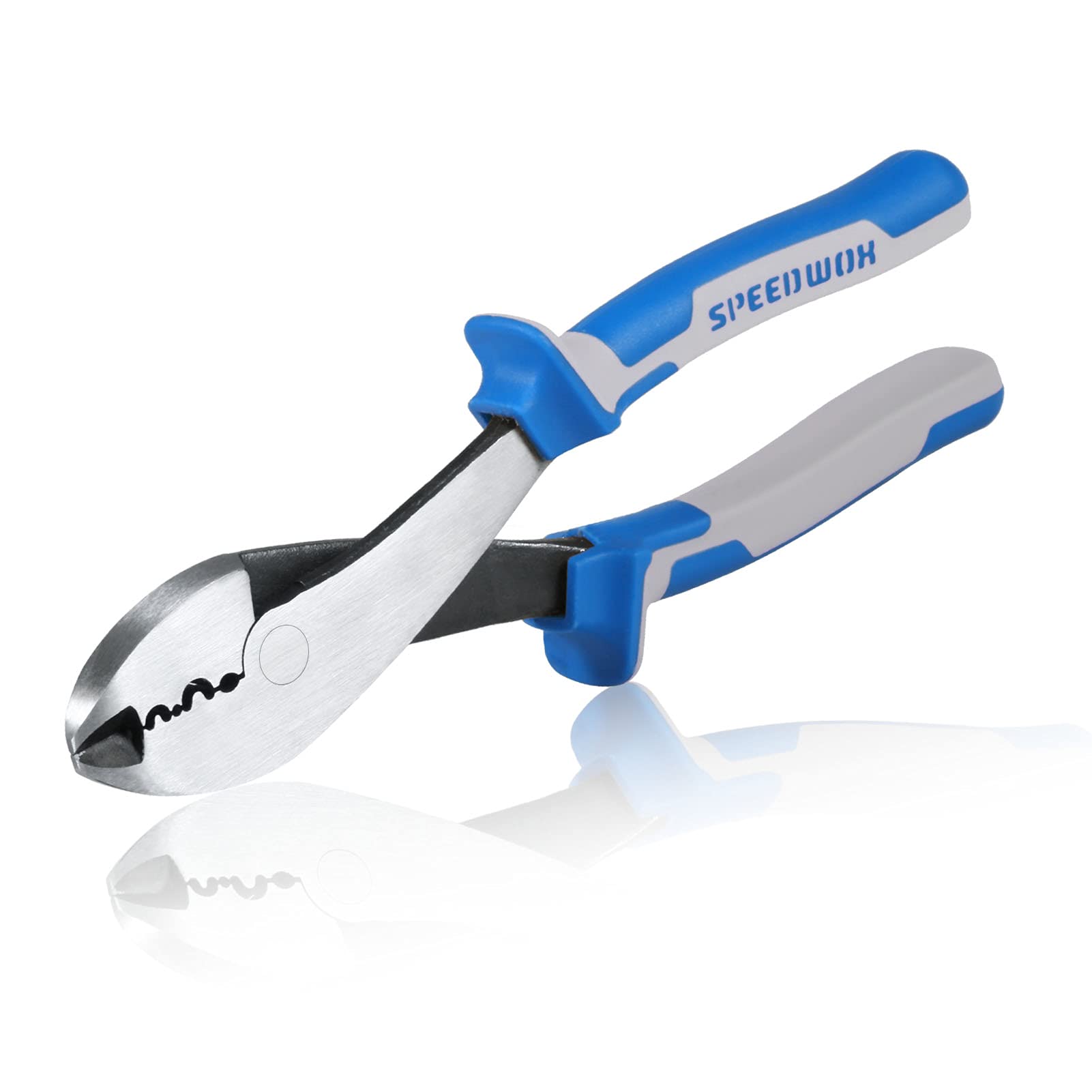 SPEEDWOX Electrical Pliers, 8-Inch Terminal Crimp Pliers with Wire Cutter, Wire Crimper Cutting Tool for Insulated and Non-Insulated terminals and connectors