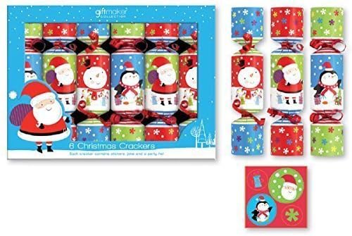 Pack Of 6 Mini Children's Christmas Crackers by Christmas Crackers