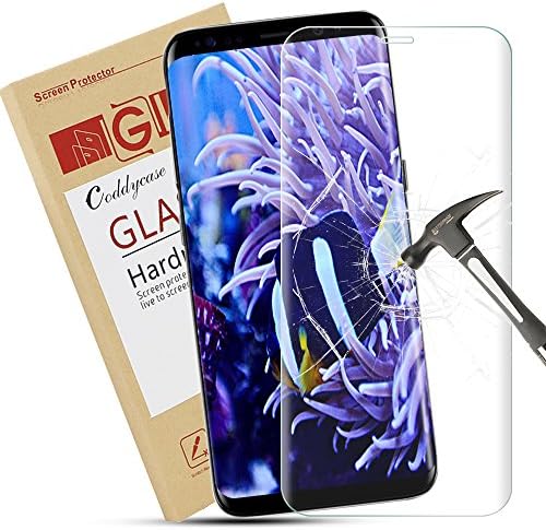 Galaxy S8 Plus Screen Protector,Coddycase Galaxy S8 Plus Tempered Glass, [Case Friendly][Anti-Scratch] 3D Curved Tempered Glass Screen Protector for Samsung Galaxy S8 Plus (Clear)