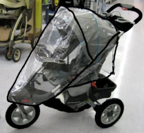 Sasha Kiddie JE01R Jeep Liberty Sport-Limited Single Stroller Rain and Wind Cover - Stroller Not Included