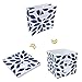 MAX Houser 6 Pack Foldable Fabric Storage Bins with Handles - Ideal for Closet Organization, Bedroom and Nursery（Blue, 12