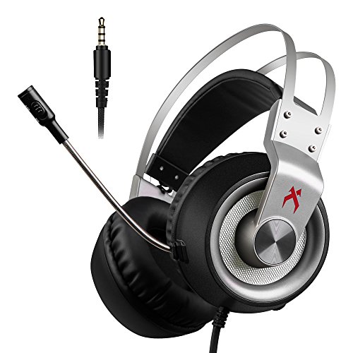 Xbox one Gaming Headset,Xiberia K1 3.5mm Surround Sound Gaming Stereo Headphones,Noise Cancelling Mic,Lightweight Over Ear Soft Memory Earmuff for Xbox 1 S/PS4/PC Laptop/Mac