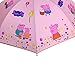 Cartoon Children Umbrella Regular Handle For Kids - Pink Peppa Pig (muddy puddles, pink)