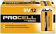 Duracell Procell 9 Volt Batteries, Pack of 12