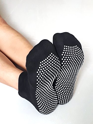 image for RATIVE Anti Slip Non Skid Barre Yoga Pilates Hospital Socks with grips