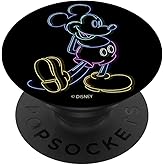 Disney Mickey and Friends Neon Mickey Line Art PopSockets Adhesive PopGrip