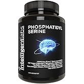 Intelligent Labs Phosphatidylserine Supplement 100mg | 90 High Strength Capsules | 100% Soy and Allergen Free | Pure Phosphat