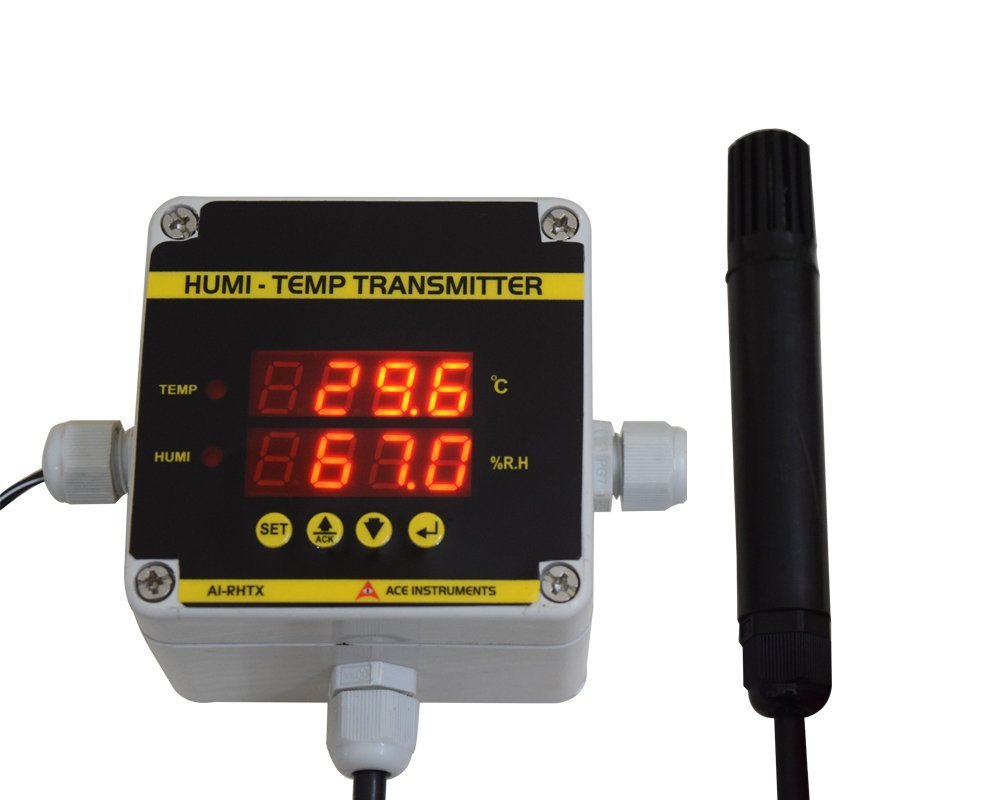 ACE Instruments Server Room Temperature and Humidity Monitor along with