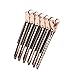 EA-STONE 12Pcs Dividing Duck Bill Clips, Clamp Hair Styling Clips Hairpin Metal Hairdressing Sectioning For Salon Styling Tools (rose gold)