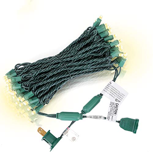 25ft 50 Count Warm White LED Christmas Lights Outdoor Indoor