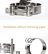 Hozzoo T-Bolt Hose Clamps 16-25mm 304 Stainless Steel Heavy Duty Pipe Tube view 6