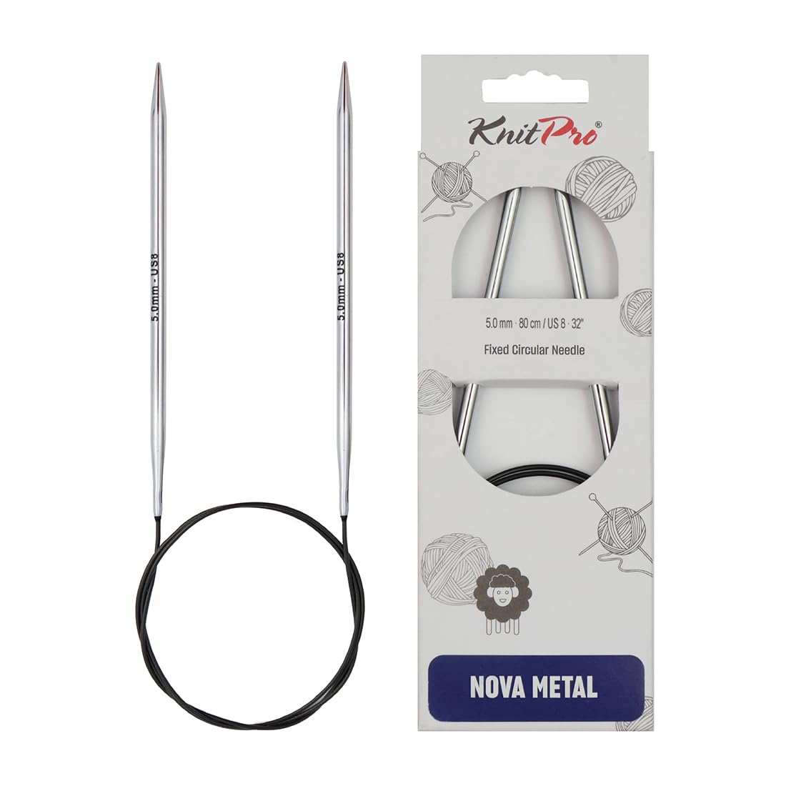 KnitPro Nova Fixed Circular Needles 32" (80cm) | 5.00mm