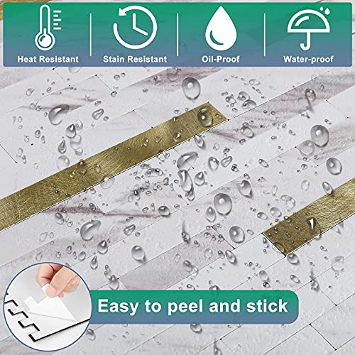 Amawarm 10 Sheet Backsplash Tile for Kitchen Peel and Stick, 12 in. x